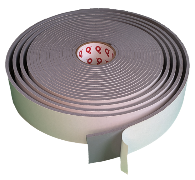 Soft Temperature Silicone Tape S800 • Pres-On Soft Density, Open Cell, High Temperature, and Gray Silicone Foam Tape