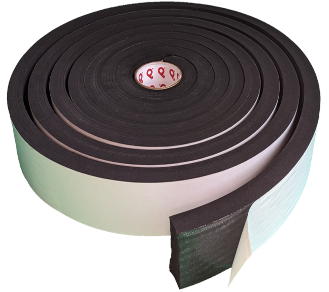 Neoprene EPDM Blend P8200 Medium Soft • Pres-On Medium soft, closed cell, and black Neoprene EPDM Blend Foam Tape
