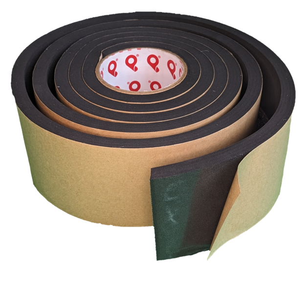 Neoprene NE4400 Extra Firm • Pres-On Extra Firm Density, Closed Cell, and Black Neoprene Foam Tape