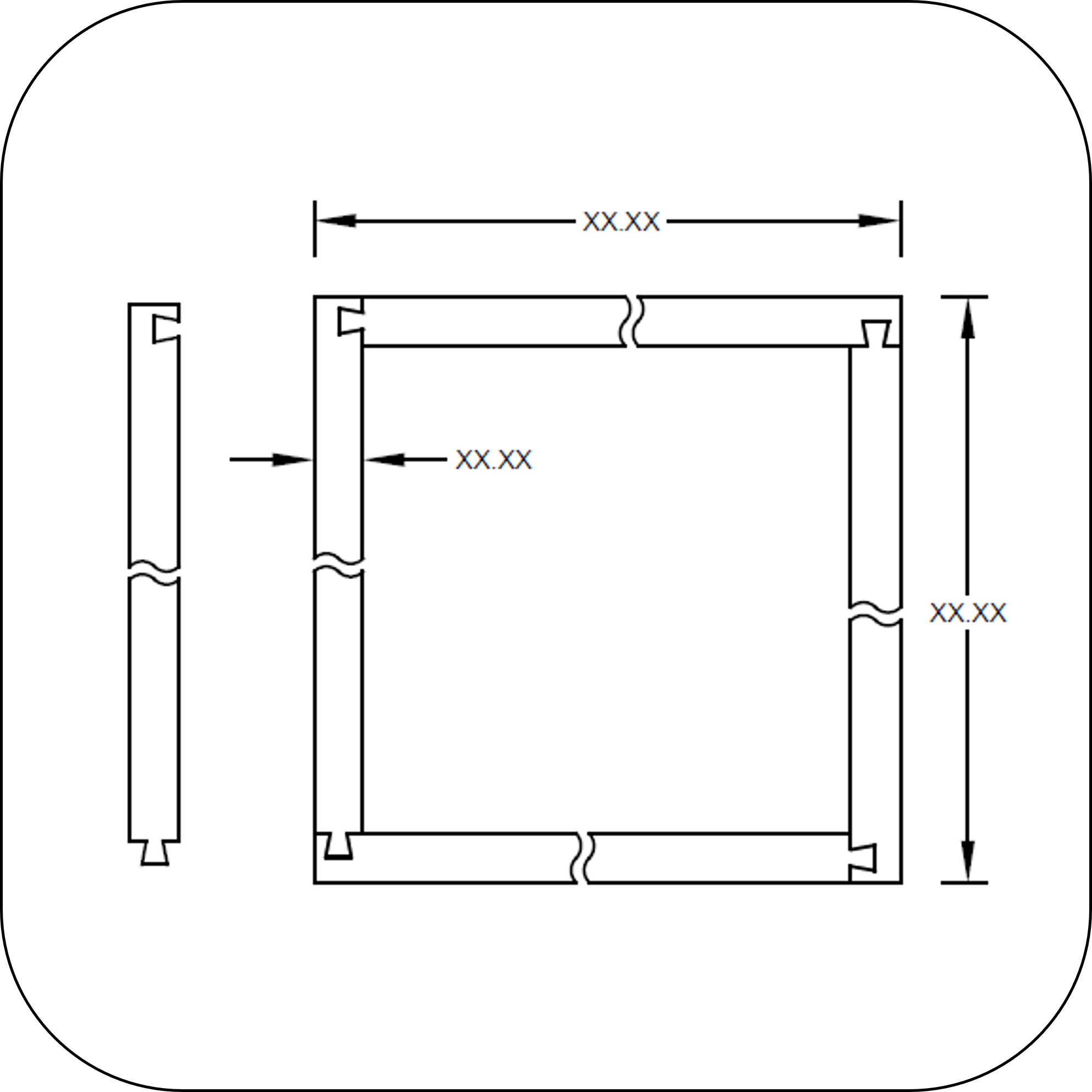 Dove Tail Connecting Gasket • Pres-On Dove Tail Connecting Gasket